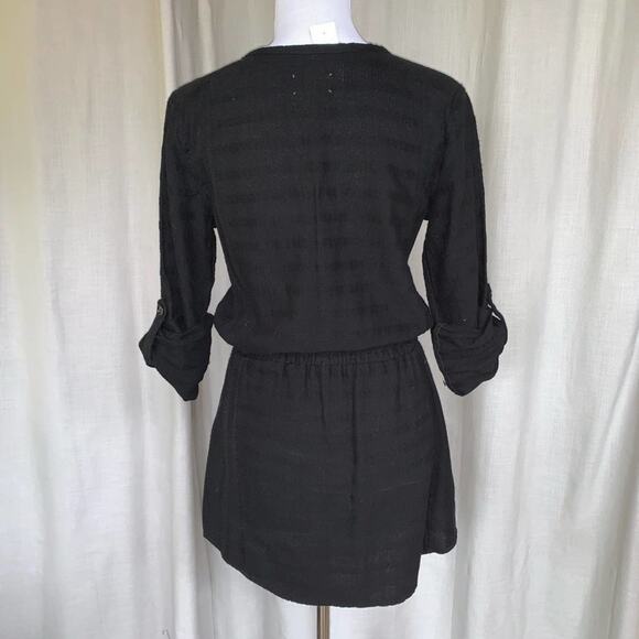 Lou & Grey 100% Cotton Roll-tab Sleeve Dress Sz XS (Fits Sz 6 Perfectly) - Picture 5 of 7
